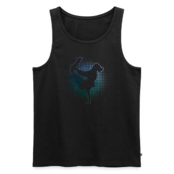 Skateboarder Homme Patinage Skateboard - Débardeur bio Premium Homme - noir - Devant - Michal (187cm)