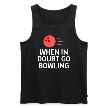 Bowling Dictons Bowling Bowler Skittles Cadeau - Débardeur bio Premium Homme - noir - Devant - Michal (187cm)