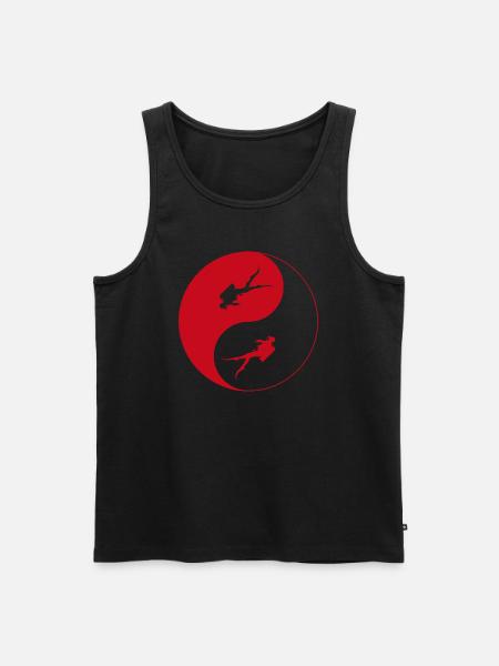 Tauchen, einfach tauchen - Männer Premium Bio Tank Top - Schwarz