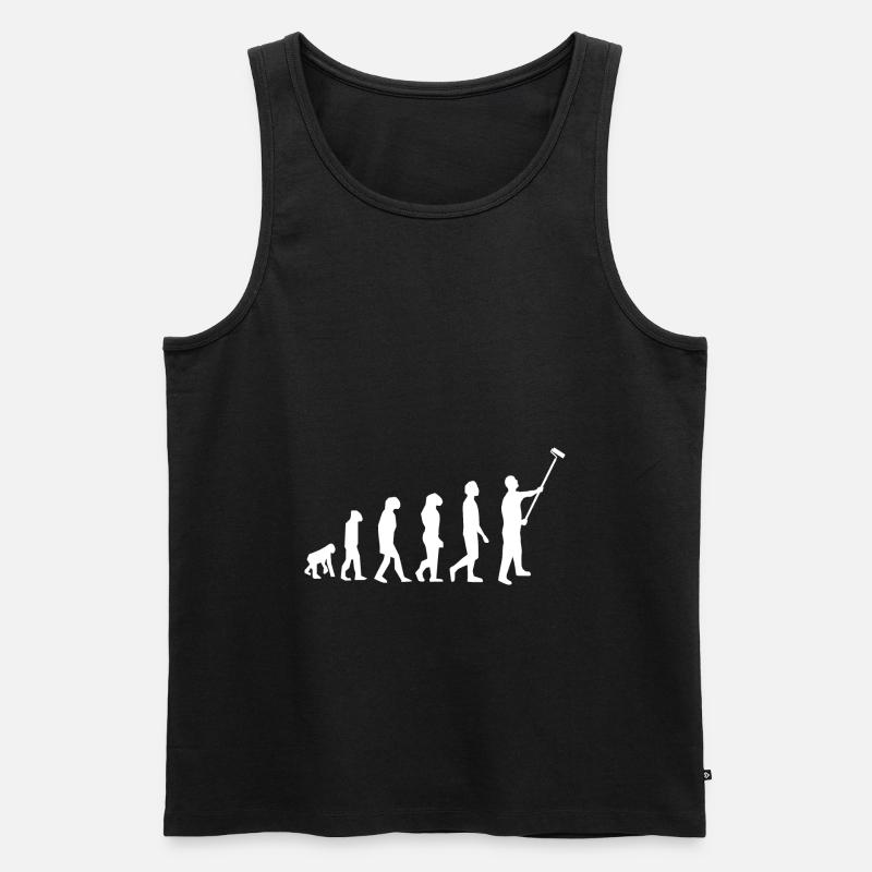 Maler - Männer Premium Bio Tank Top - Schwarz