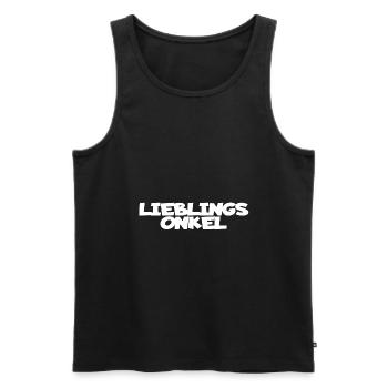 Uncle Favorite Uncle - Men's Premium Organic Tank Top - black - Front - AI Model Male 178 light (178cm)