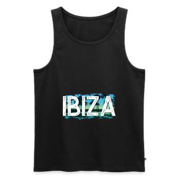Ibiza - Débardeur bio Premium Homme - noir - Devant - Michal (187cm)