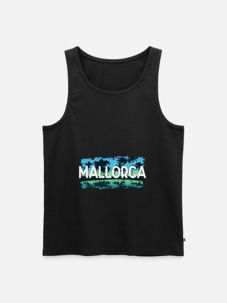 Majorca - Men's Premium Organic Tank Top - black