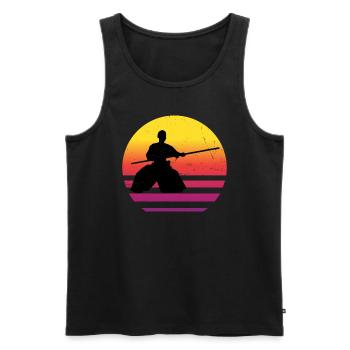 Martial Arts Women Men Aikido Aikidoka Martial Ar - Men's Premium Organic Tank Top - black - Front - AI Model Male 178 light (178cm)