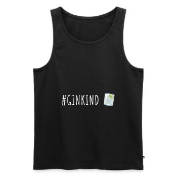 Gin Kind Gin Liebhaber - Männer Premium Bio Tank Top - Schwarz - Vorne - Michal (187cm)