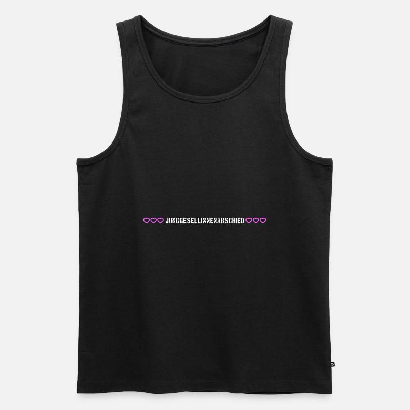 Junggesellinnenabschied herzchen - Männer Premium Bio Tank Top - Schwarz