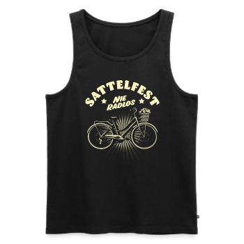 Fahrradfahrer - Männer Premium Bio Tank Top - Schwarz - Vorne - Michal (187cm)