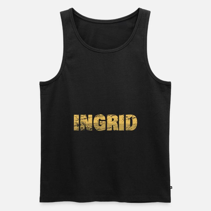 Ingrid - Männer Premium Bio Tank Top - Schwarz