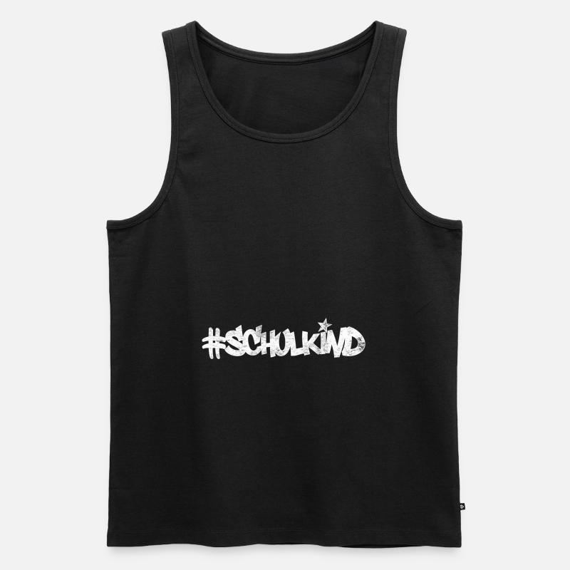 Schulkind - Männer Premium Bio Tank Top - Schwarz