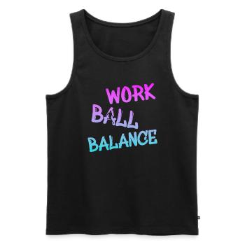 Streetball - Männer Premium Bio Tank Top - Schwarz - Vorne - Michal (187cm)