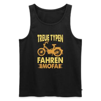 mofa moped scooter - Männer Premium Bio Tank Top - Schwarz - Vorne - Michal (187cm)