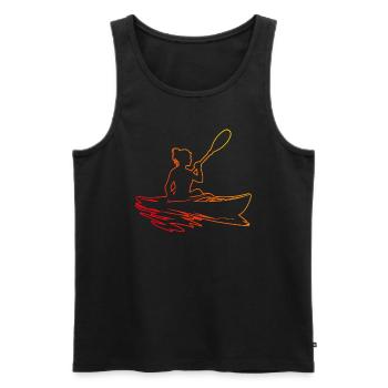 Canoë Kayak Femme Homme Kayak Kayak Kayak - Débardeur bio Premium Homme - noir - Devant - Michal (187cm)