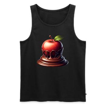 Schokoladen-Apfel-Fusion Schmelzendes Design - Männer Premium Bio Tank Top - Schwarz - Vorne - AI Model Male 178 light (178cm)