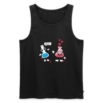 Hallo Chemikalie auf T-Shirt - Männer Premium Bio Tank Top - Schwarz - Vorne - AI Model Male 178 light (178cm)