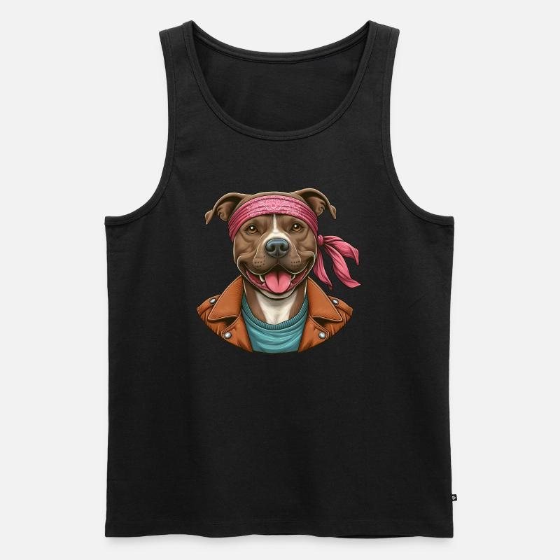 Pitbull Karate Master - Men's Premium Organic Tank Top - undefined