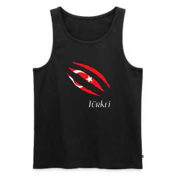 Turkei Türkiye - Männer Premium Bio Tank Top - Schwarz - Vorne - Michal (187cm)