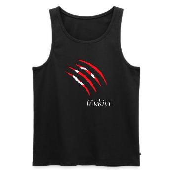 Türkiye Türkei - Männer Premium Bio Tank Top - Schwarz - Vorne - Michal (187cm)