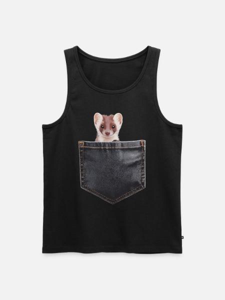 Wiesel - Männer Premium Bio Tank Top - Schwarz