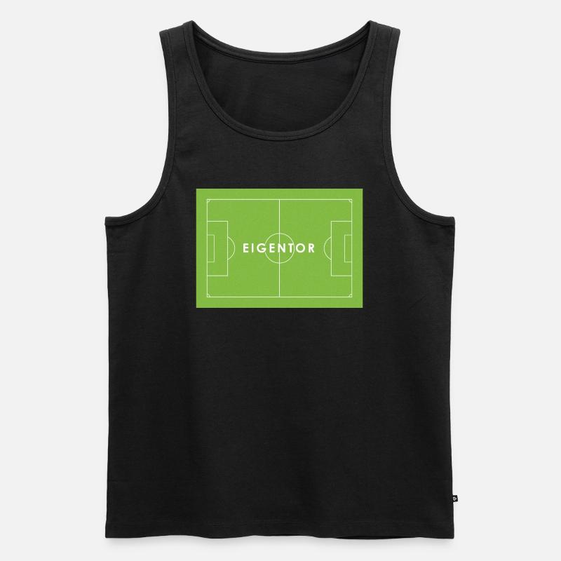 EIGENTOR Fußball Statement - Männer Premium Bio Tank Top - Schwarz