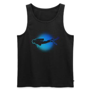 Diver Scuba Diver Scuba Taucher Damen Free Dive - Männer Premium Bio Tank Top - Schwarz - Vorne - Michal (187cm)