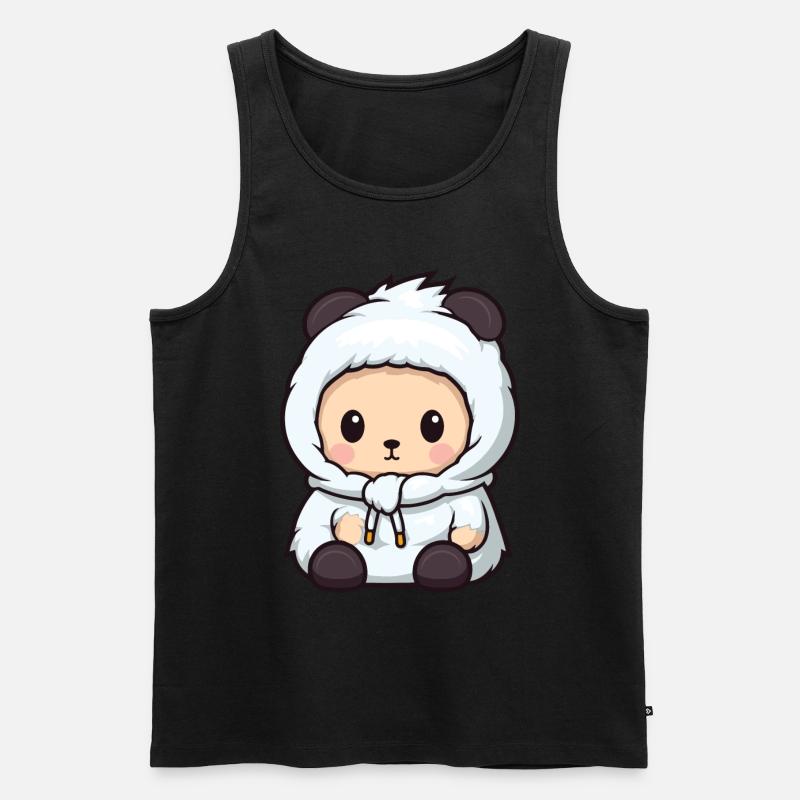 Eisbär Winter Polar Bär Comic - Männer Premium Bio Tank Top - undefined