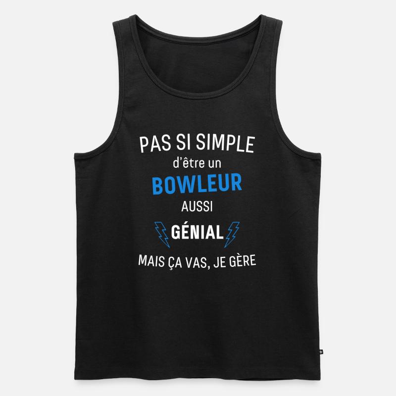 Fantastischer Bowleur - Männer Premium Bio Tank Top - Schwarz