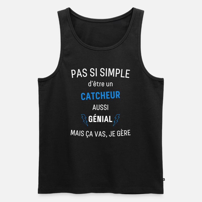 Großartiger Wrestler - Männer Premium Bio Tank Top - Schwarz