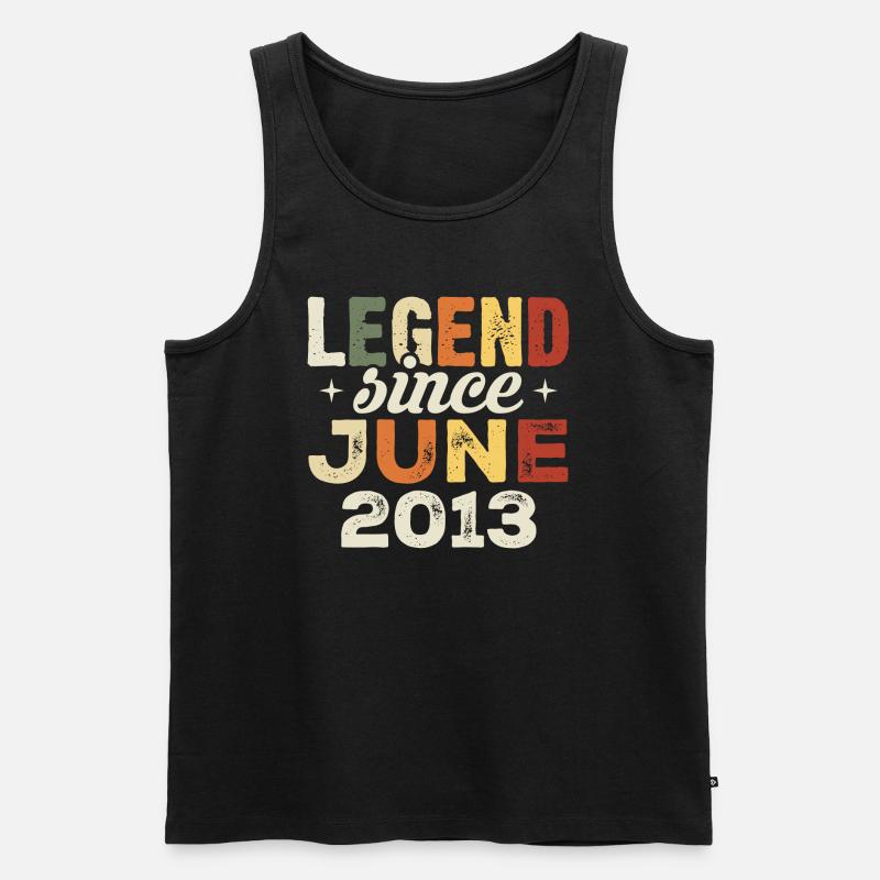 Juni 2013 Geburtstagsgeschenk Juni 2013 Juni 2013 - Männer Premium Bio Tank Top - Schwarz