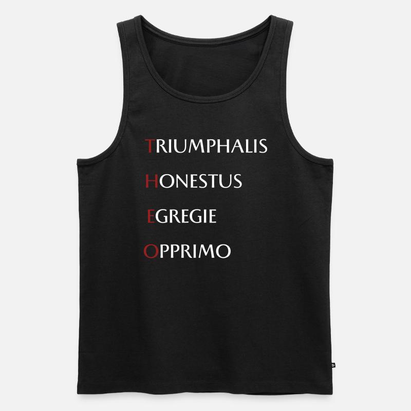 Theo - Männer Premium Bio Tank Top - Schwarz