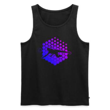 Women's Volleyball Players Playing Volleyball - Men's Premium Organic Tank Top - black - Front - Michal (187cm)