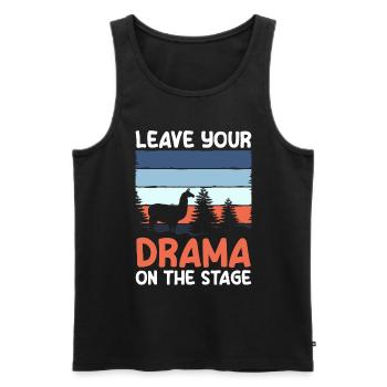 Theater Acting Director Broadway - Men's Premium Organic Tank Top - black - Front - AI Model Male 178 light (178cm)