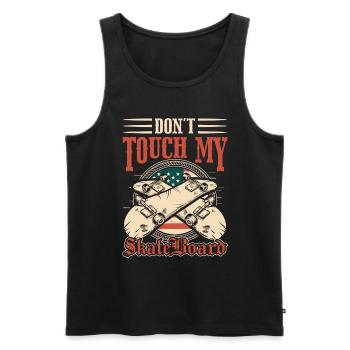 Just look at my only child - Men's Premium Organic Tank Top - black - Front - AI Model Male 178 light (178cm)
