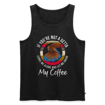 Aquarium Aquarists under water sea creatures - Men's Premium Organic Tank Top - black - Front - Michal (187cm)
