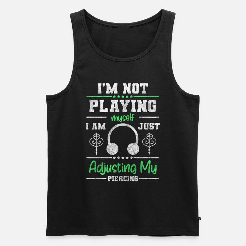 Piercing Kunst Piercingstudio - Männer Premium Bio Tank Top - Schwarz