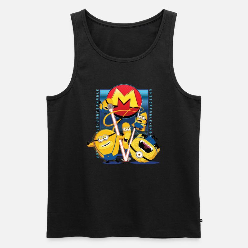 Minions Mega Minions Mit Superkräften - Männer Premium Bio Tank Top - Schwarz