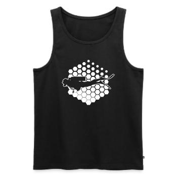 Men's Scuba Diver Diver Diving Divers - Men's Premium Organic Tank Top - black - Front - Michal (187cm)