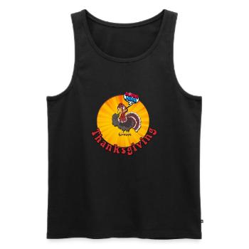 Stolzer Vogel - Männer Premium Bio Tank Top - Schwarz - Vorne - AI Model Male 178 light (178cm)