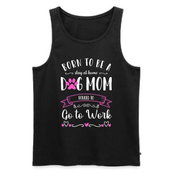 Hund Pfote Hundeschule - Männer Premium Bio Tank Top - Schwarz - Vorne - Michal (187cm)