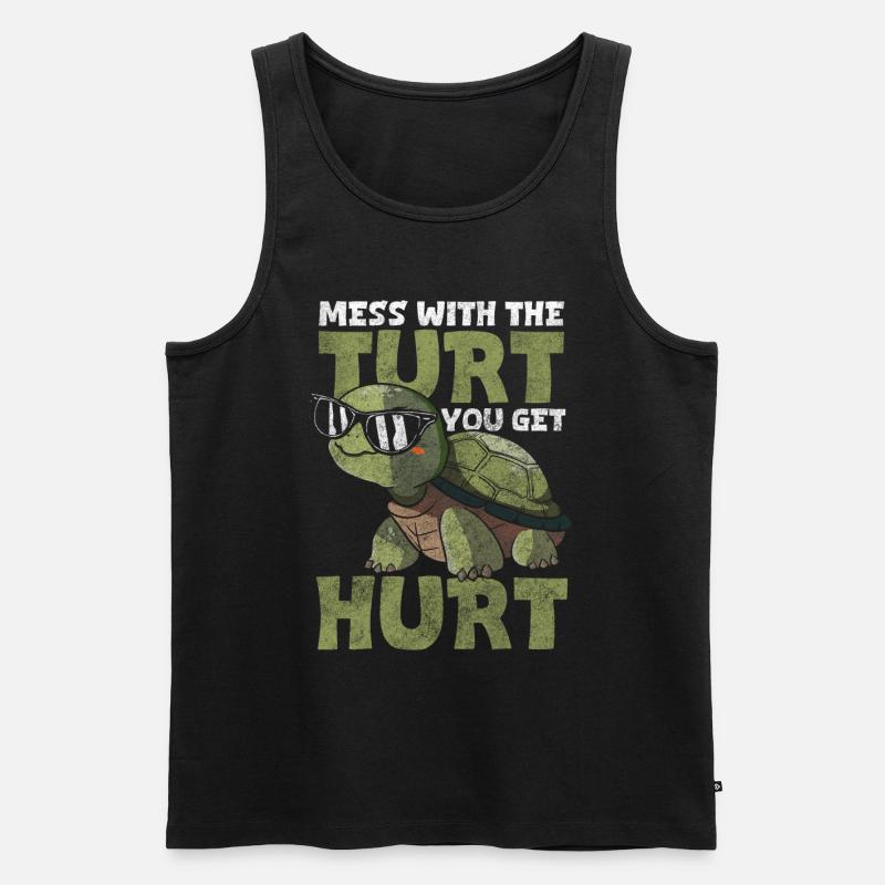 Panzer Alt Artenvielfalt - Männer Premium Bio Tank Top - Schwarz