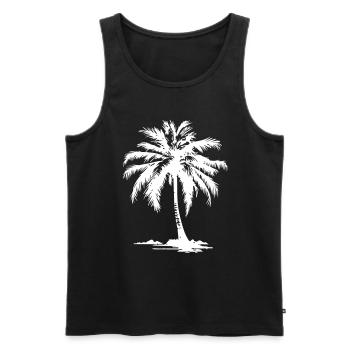 Symbole de Palm Island - Débardeur bio Premium Homme - noir - Devant - Michal (187cm)