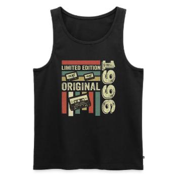 Vintage 1996 - Retro Birthday Quote 1996 - Men's Premium Organic Tank Top - black - Front - Michal (187cm)