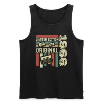 Vintage 1966 - Retro Geburtstagsspruch 1966 - Männer Premium Bio Tank Top - Schwarz - Vorne - Michal (187cm)