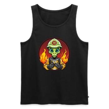 Brigade de pompiers étrangers - Débardeur bio Premium Homme - noir - Devant - Michal (187cm)