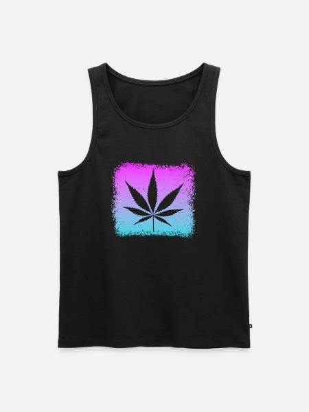 Kiffen - Männer Premium Bio Tank Top - Schwarz