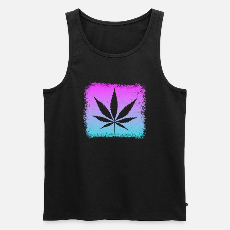 Kiffen - Männer Premium Bio Tank Top - Schwarz