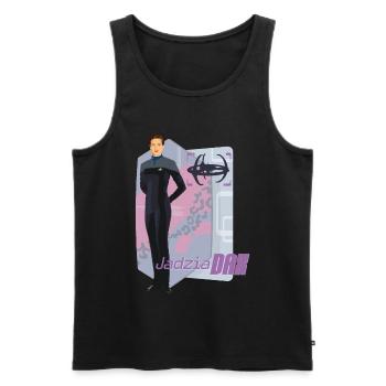 Star Trek Deep Space Nine Jadzia Dax - Men's Premium Organic Tank Top - black - Front - AI Model Male 178 light (178cm)