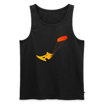 Kitesurf Femme Kitesurf Kitesurf Hommes Kitesurfer - Débardeur bio Premium Homme - noir - Devant - Michal (187cm)