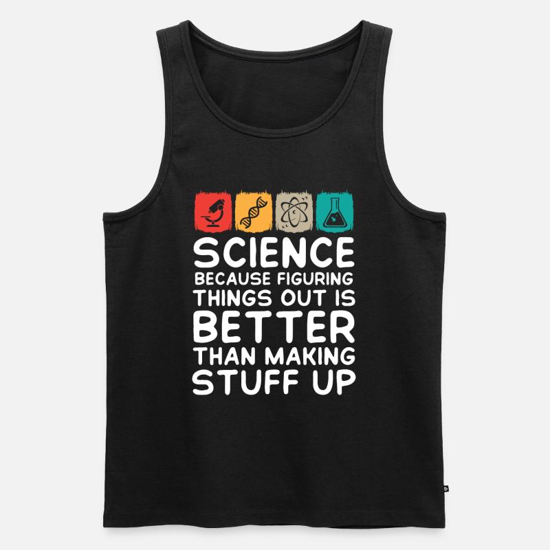 Science is Real - Männer Premium Bio Tank Top - Schwarz