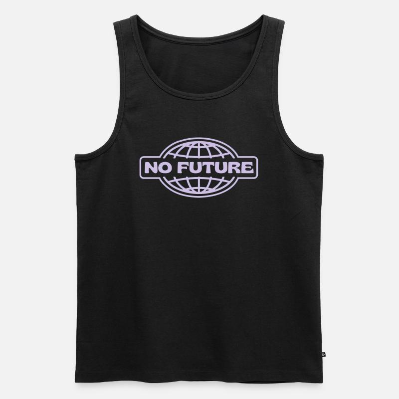 NO FUTURE - Männer Premium Bio Tank Top - Schwarz