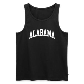 Alabama - Men's Premium Organic Tank Top - black - Front - AI Model Male 178 light (178cm)